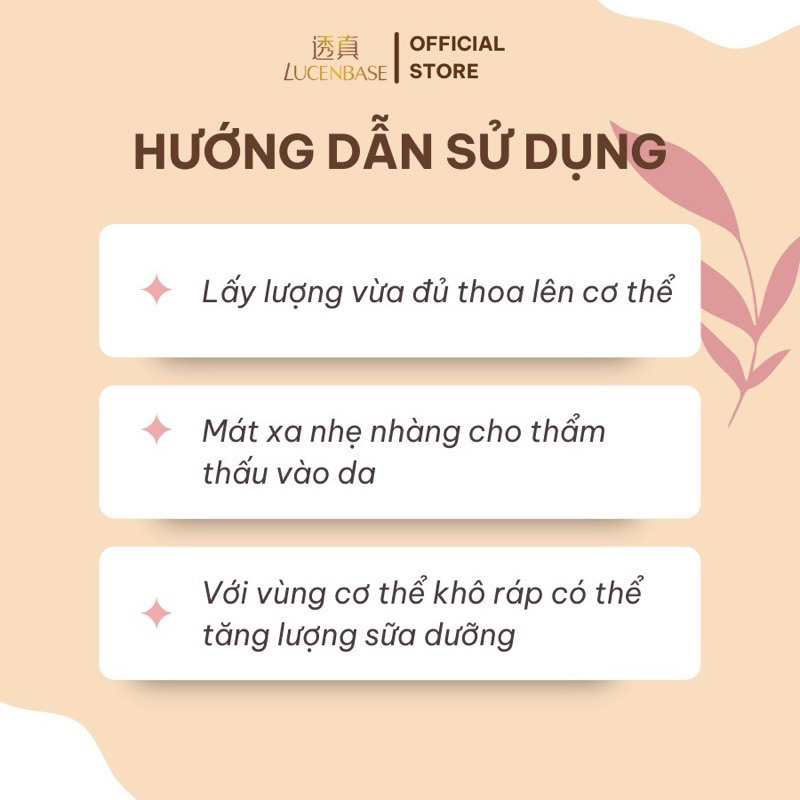 Dưỡng thể Body Lotion Lucenbase