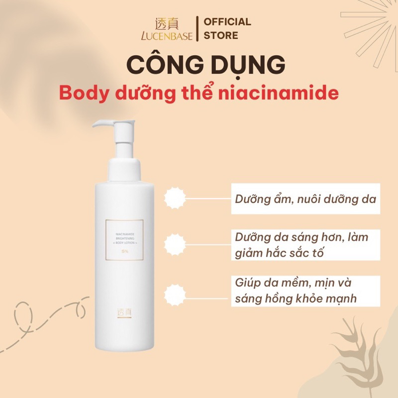 Dưỡng thể Body Lotion Lucenbase
