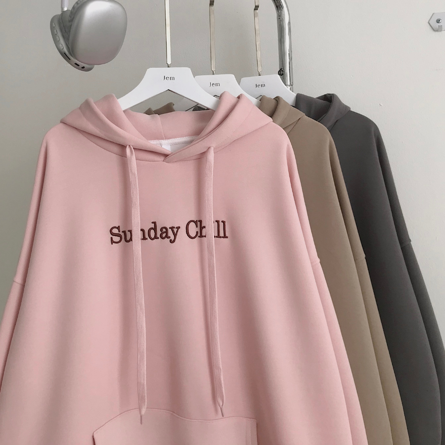 Áo hoodie nữ form rộng chất vải nỉ 2 da dày dặn XIYIN 10637 - Jemcloset