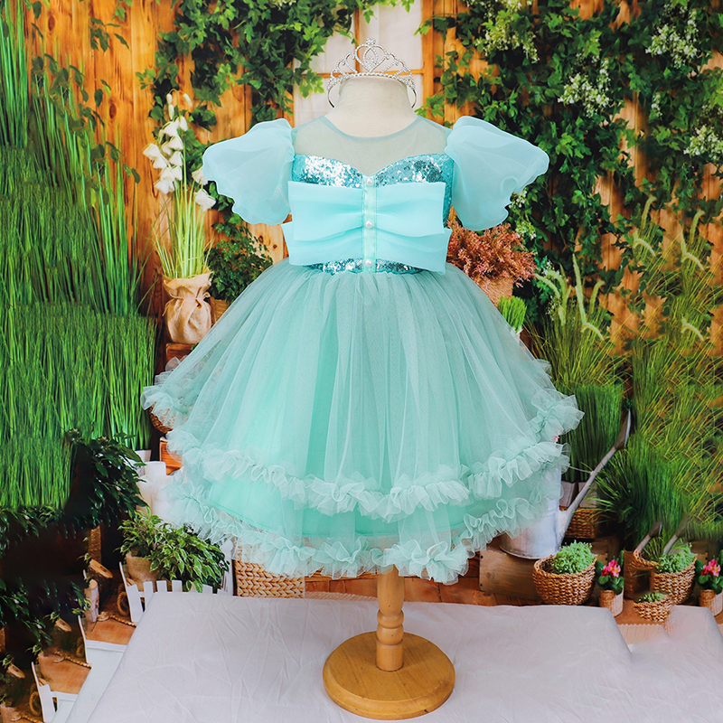 Đầm Váy Công Chúa Cho Bé Gái TiTiKids Đầm Tầng Nơ CC267