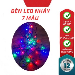 Dây đèn LED kim cương trang trí nháy chớp 40m / 100m, dây đen đủ màu lắp cây, nhà, sân vườn Dây đèn LED kim cương