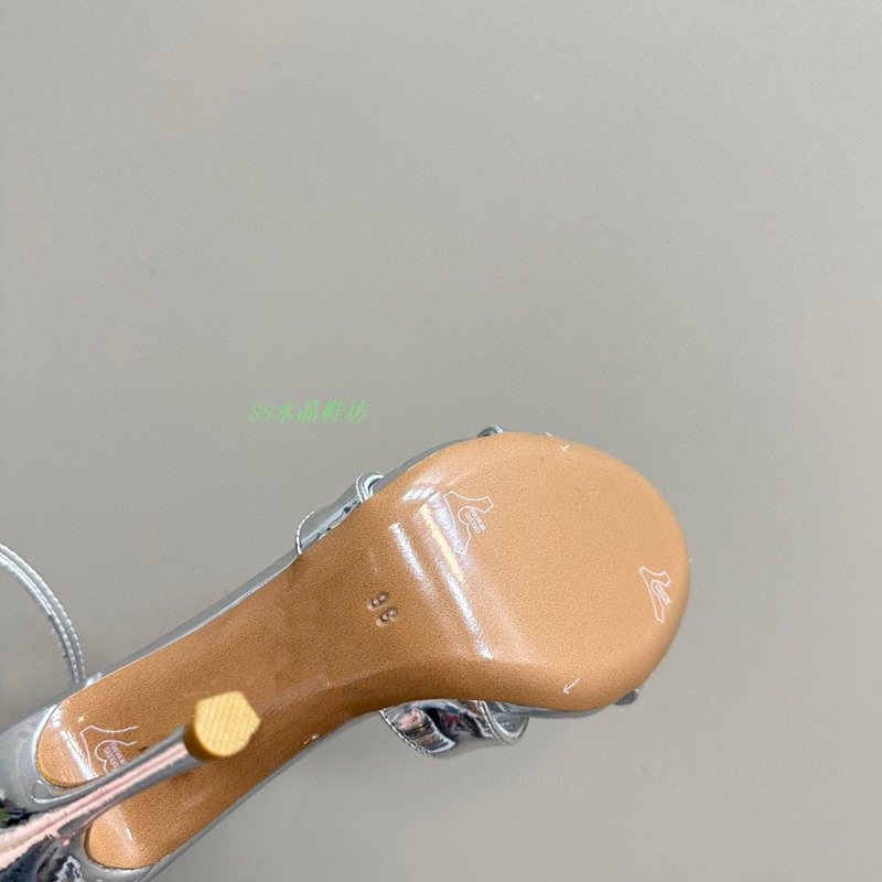 🌺ORDER 🌺 Giày Korea quai chéo hoa đá 10,5cm 35-39