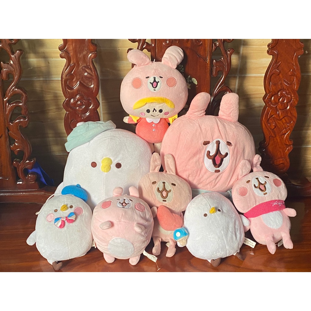 Gấu bông thỏ Usagi và gà Piske