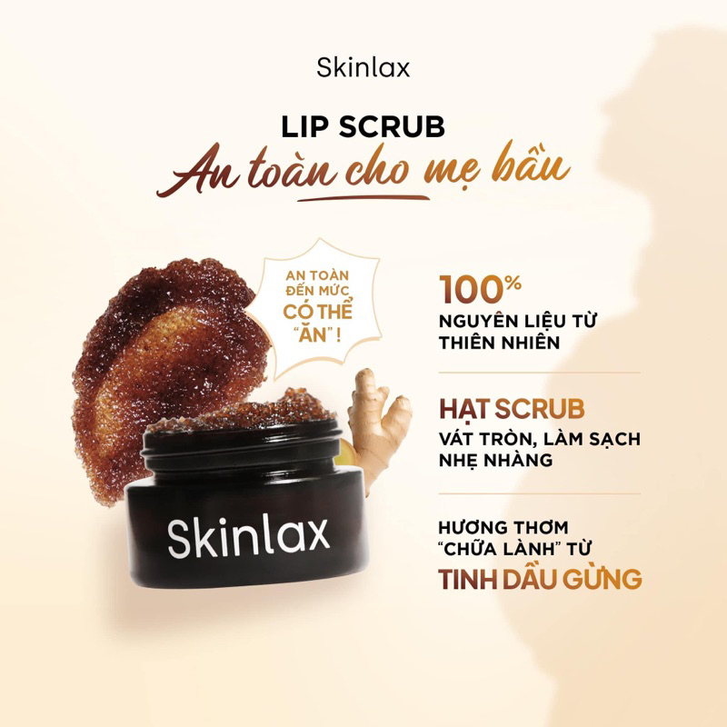 Tẩy Da Chết Môi Mật Ong Gừng SKINLAX 20g