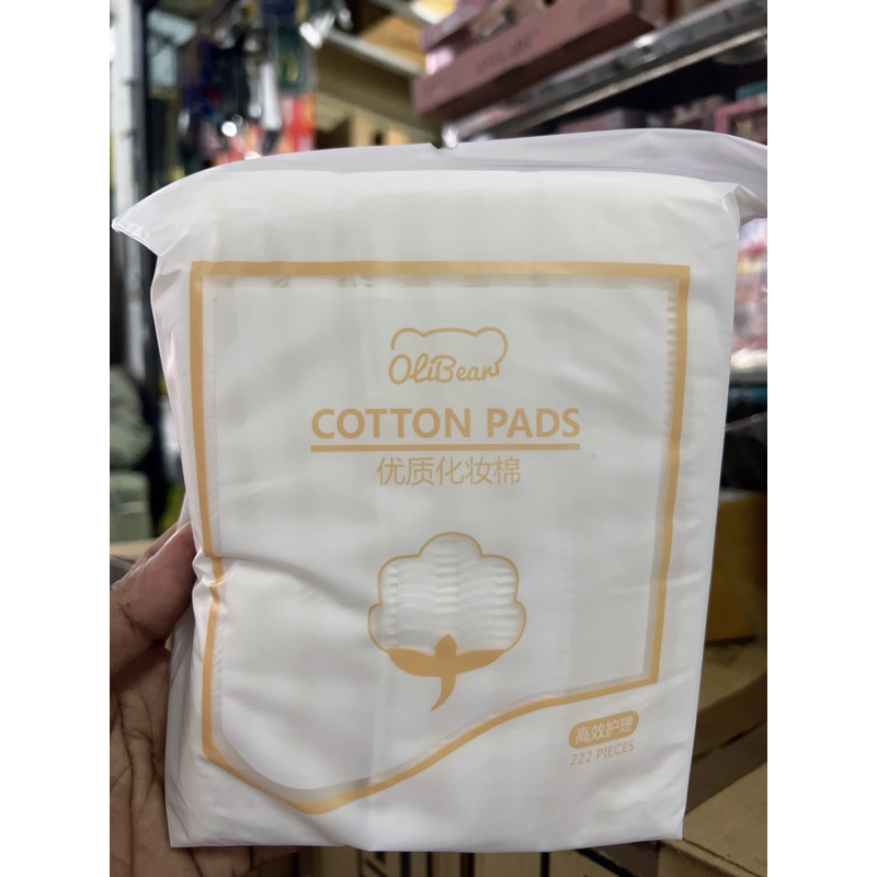 Combo 3 bịch bông tẩy trang Cotton Pads Olibear 222 miếng