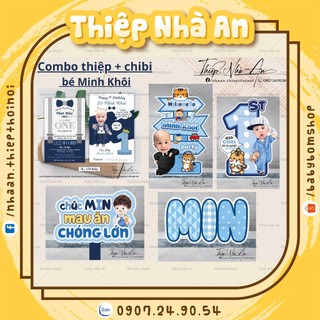 ♥️ COMBO 130 thiệp bé MINH KHÔI + Combo chibi