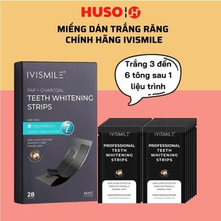 Miếng dán trắng răng cấp tốc Ivismile, công thức làm trắng độc quyền PAP+ dành riêng cho răng, lợi nhạy cảm