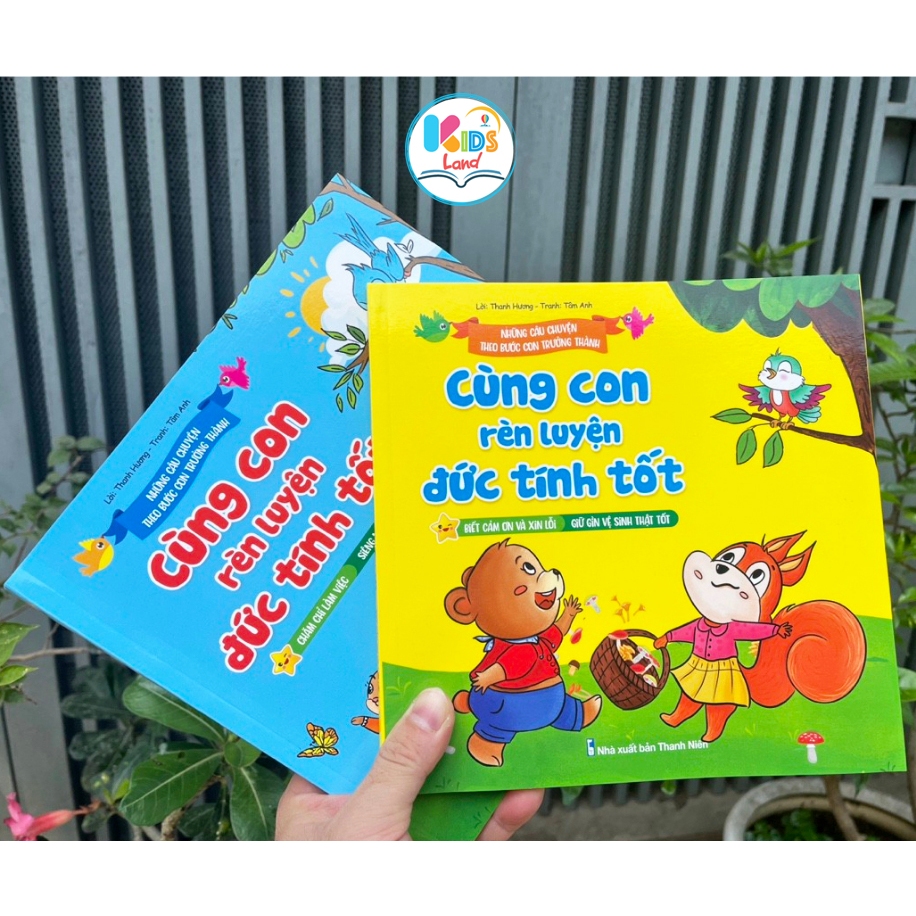 Sách - Cùng Con Rèn Luyện Đức Tính Tốt - Biết Cảm Ơn Và Xin Lỗi, Giữ Gìn Vệ Sinh Thật Tốt