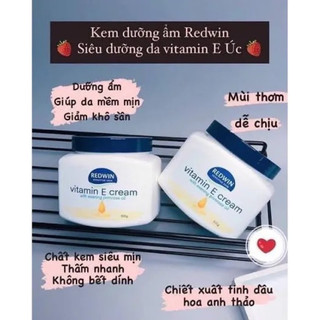 [ HÀNG ÚC- BẢN MỚI]  Kem Nẻ Dưỡng Ẩm Redwin Vitamin E Cream