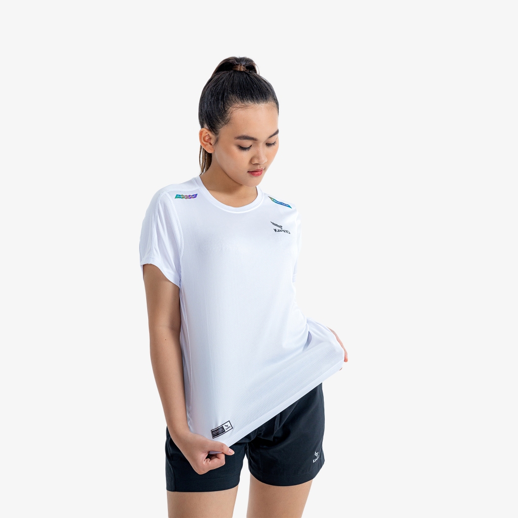 Áo thun chạy bộ nữ Running Kamito K-Sportwear mịn màng, siêu nhẹ, nhanh khô, mát mẻ, tôn dáng