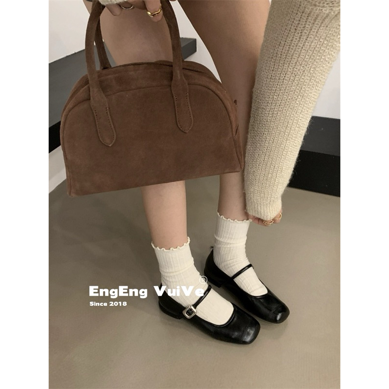 Giày Búp Bê Dáng Vintage Mềm Mại 2023