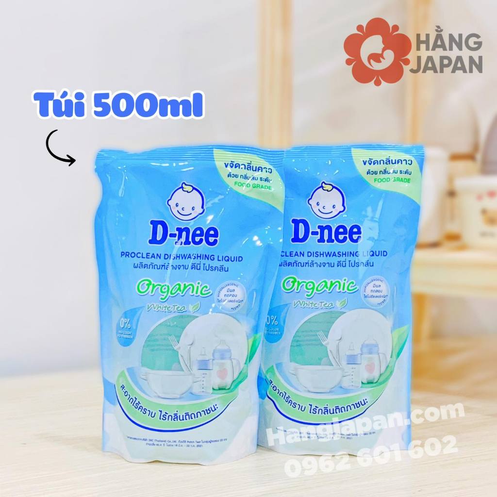 Nước rửa bình Dnee Organic cho bé Nội địa Thái - Hàng Chính Hãng