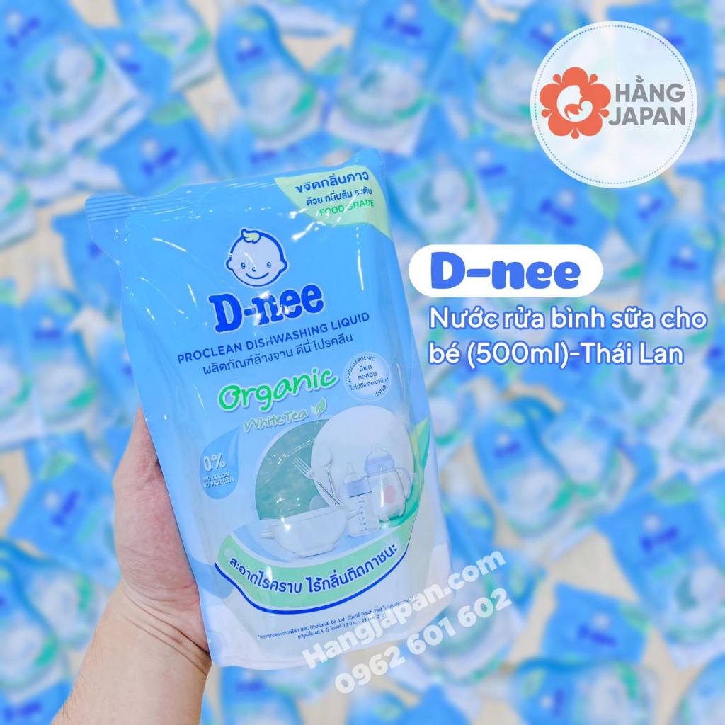 Nước rửa bình Dnee Organic cho bé Nội địa Thái - Hàng Chính Hãng