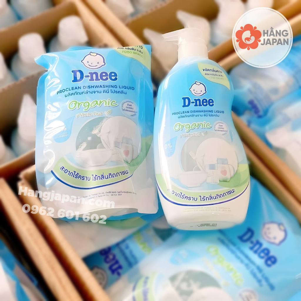 Nước rửa bình Dnee Organic cho bé Nội địa Thái - Hàng Chính Hãng