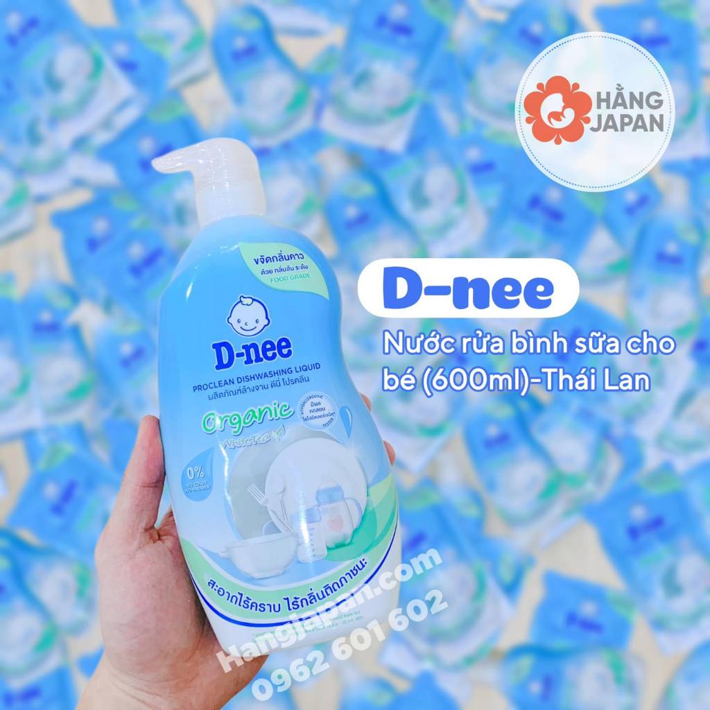 Nước rửa bình Dnee Organic cho bé Nội địa Thái - Hàng Chính Hãng