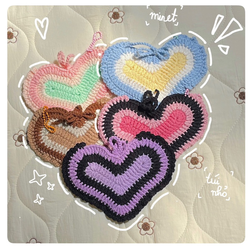 Túi len mini by Minet studio