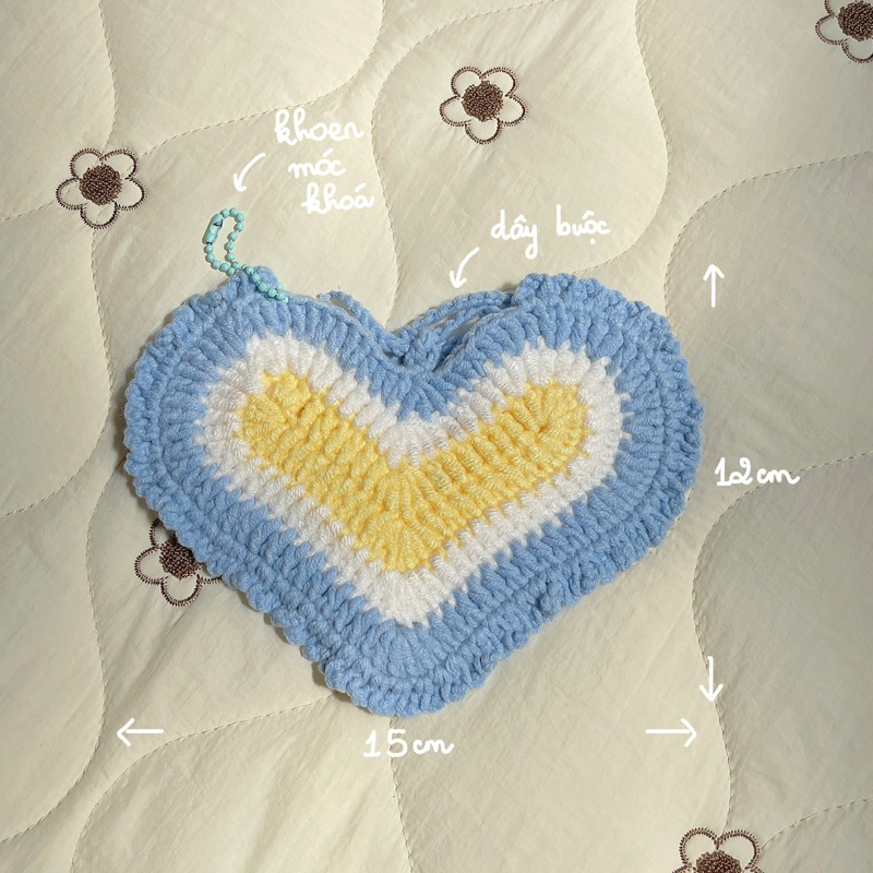 Túi len mini by Minet studio