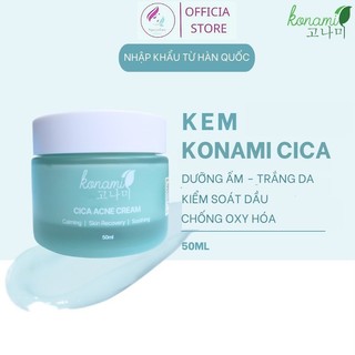 Kem dưỡng Konami Cica Acne trắng da, dưỡng ẩm, mờ thâm , giảm mụn 50ml