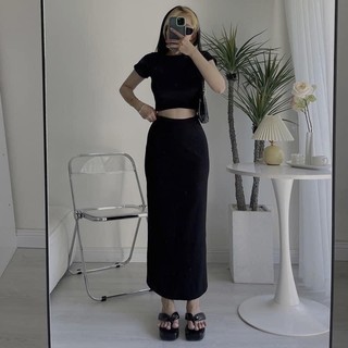(có bán sỉ,ảnh thật,hoả tốc)🍩 Musi skirt 🌷 CHÂN VÁY THUN BASIC XUÔNG