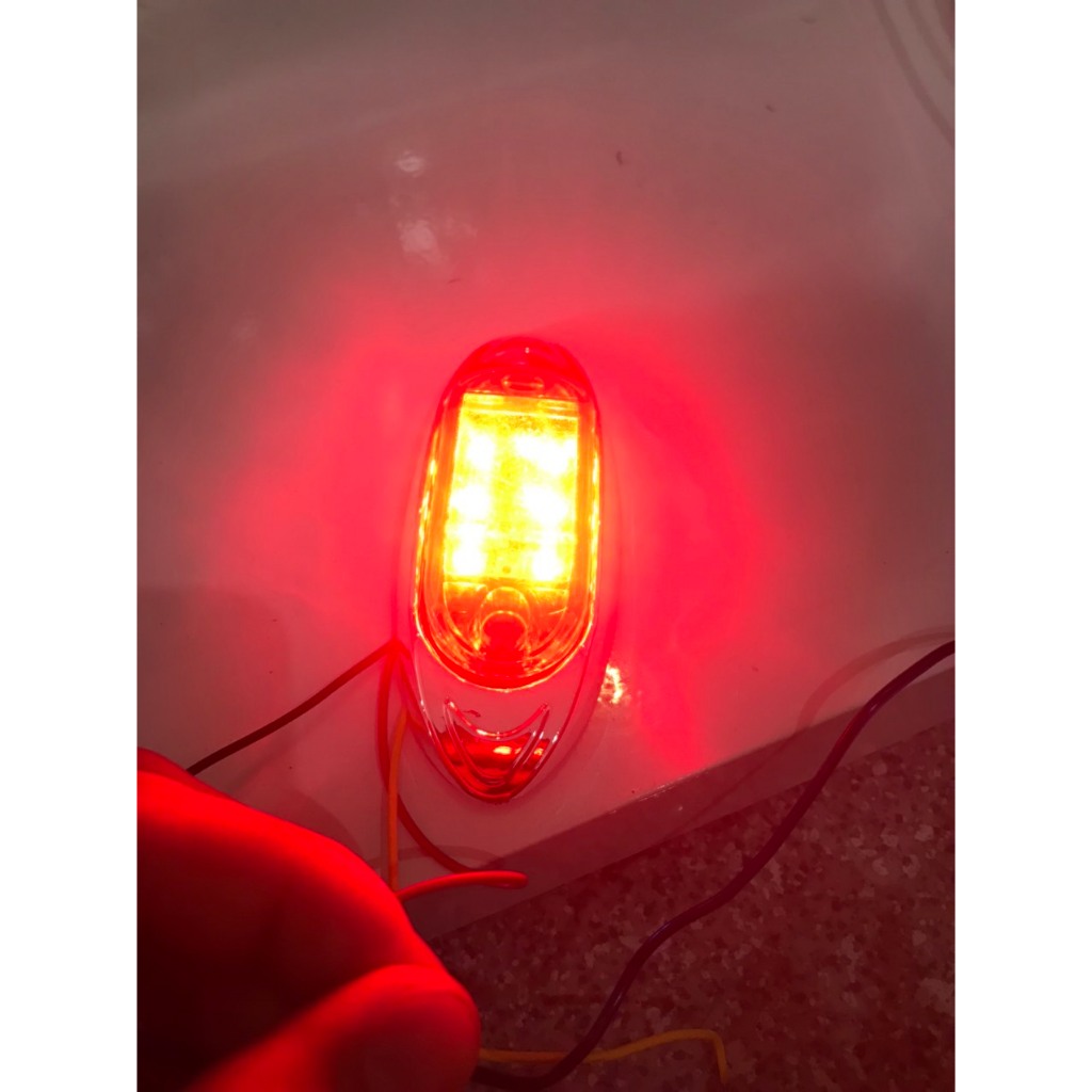 1 CẶP LED MU RÙA GẮN NÓC GẮN HÔNG Ô TÔ XE TẢI, ĐÈN TRANG TRÍ ĐIẸN ÁP 12V 24V 2 CHẾ ĐỘ