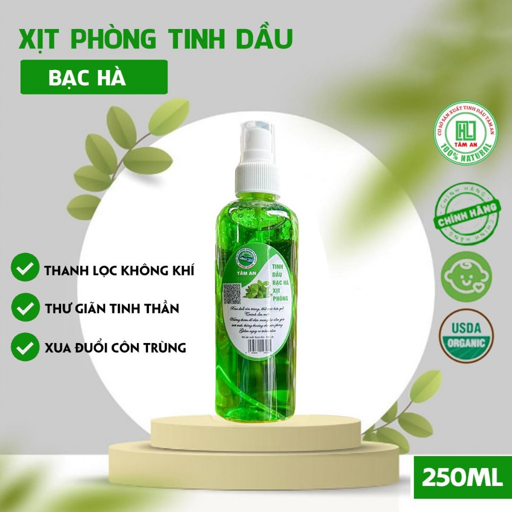 Chai xịt phòng Tinh dầu Bạc Hà