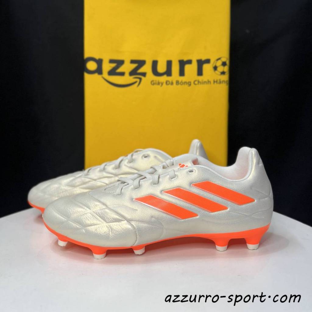 Giày Đá Bóng adidas Copa Pure .3 FG - Kem Sữa Cam - Giày Đá Banh Sân Cỏ Tự Nhiên Chính Hãng