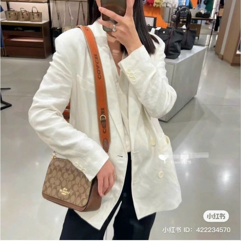 ✨✨Logan Messenger In Signature Canvas✨✨CH483🌟Mẫu túi coach đơn giản dễ phối