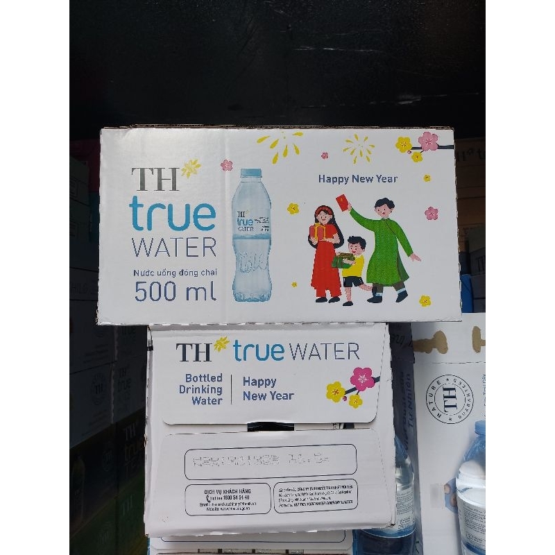 Thùng 24 chai nước uống tinh khiết TH True Water 500ml