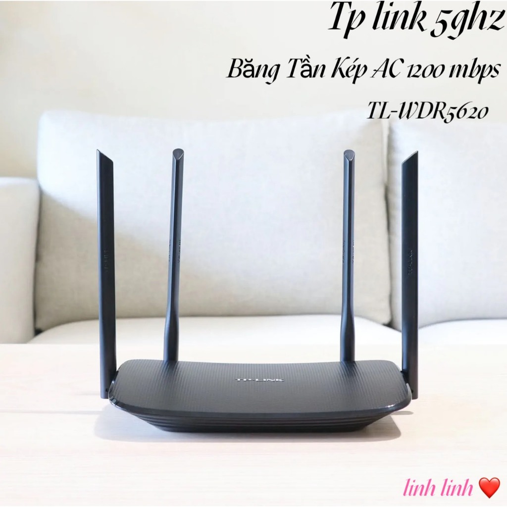 Bộ Phát Wifi TP-Link Chuẩn AC 1200Mbps/ 450 mbps, Router Chuẩn N, co thể chuyển từ bộ phát có dây thành K dây