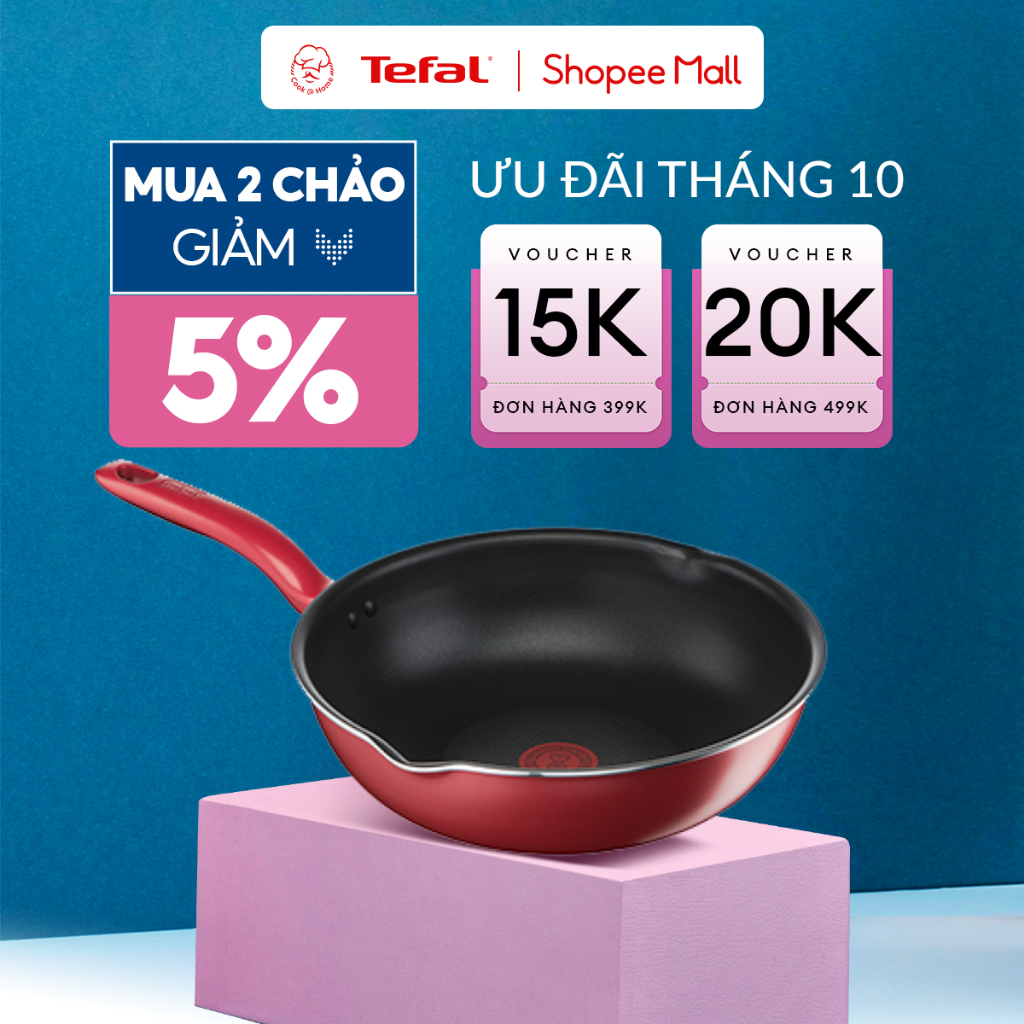 Chảo chống dính sâu lòng Tefal So Chef dùng cho bếp từ size 24, 28cm - Bảo hành 2 năm