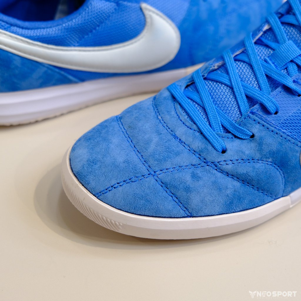 Giày Đá Banh Futsal Tiempo Sala Xanh Da IC