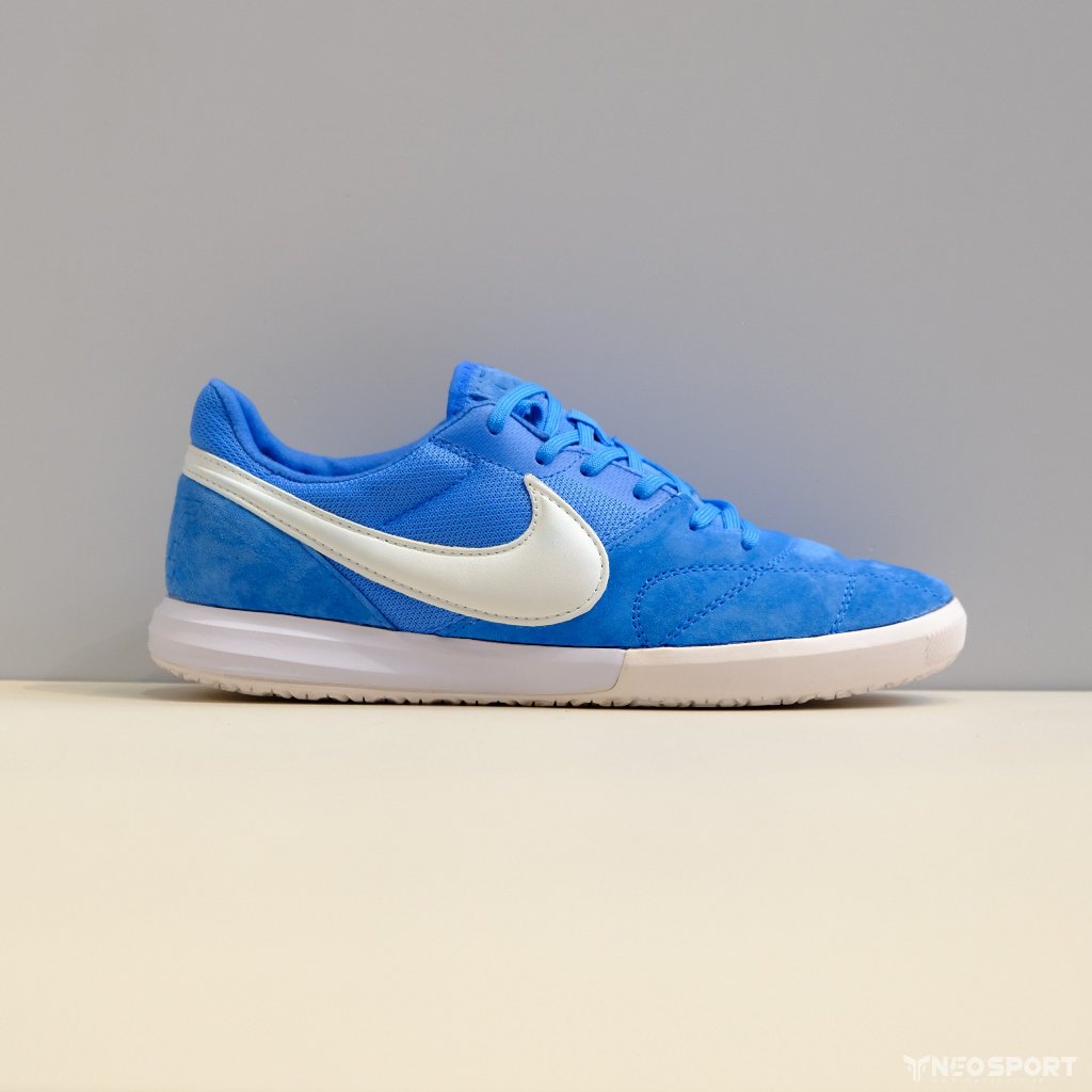 Giày Đá Banh Futsal Tiempo Sala Xanh Da IC