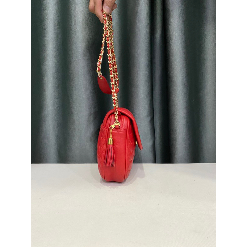 Túi si hiệu FAWPEL của Tây Ban Nha da dê trần trám thật