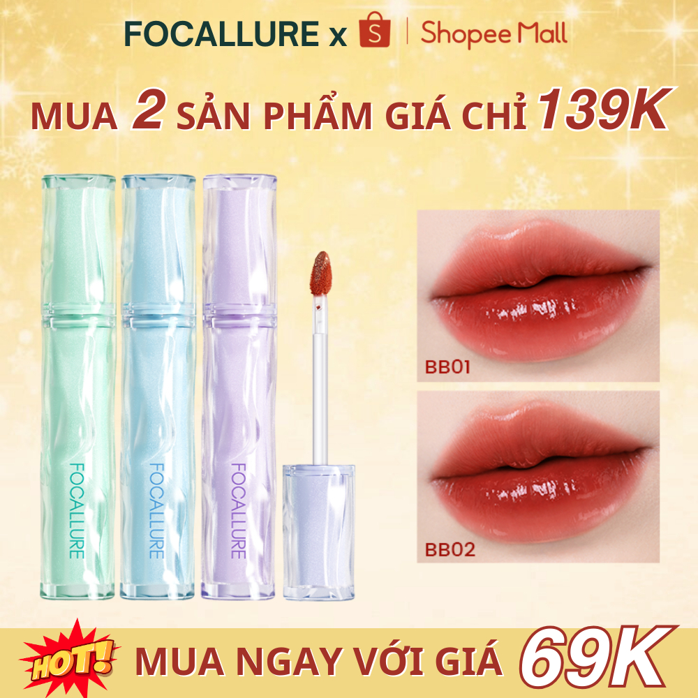 FOCALLURE Son Tint Siêu Căng Bóng Mọng Nước Lâu Trôi