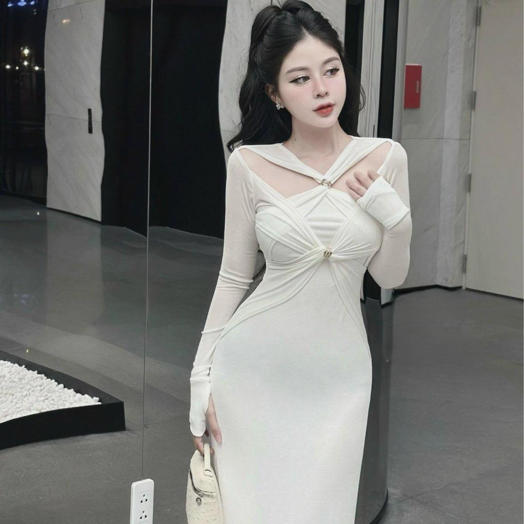 Váy body xoắn ngực by Thư Shop V55