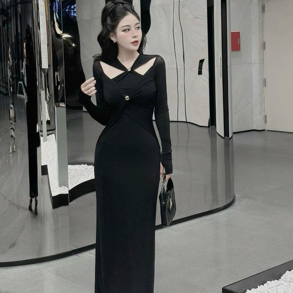 Váy body xoắn ngực by Thư Shop V55