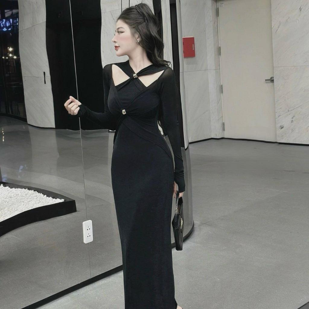 Váy body xoắn ngực by Thư Shop V55