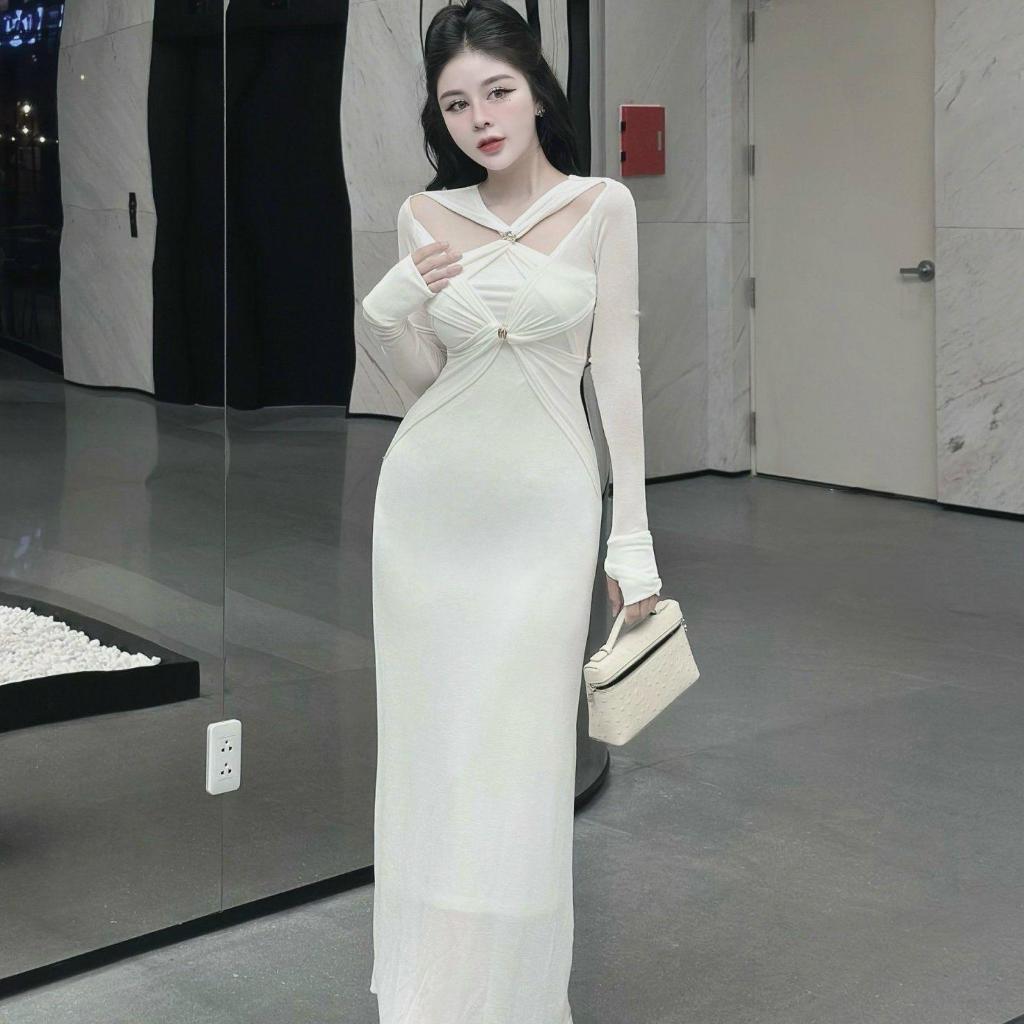 Váy body xoắn ngực by Thư Shop V55