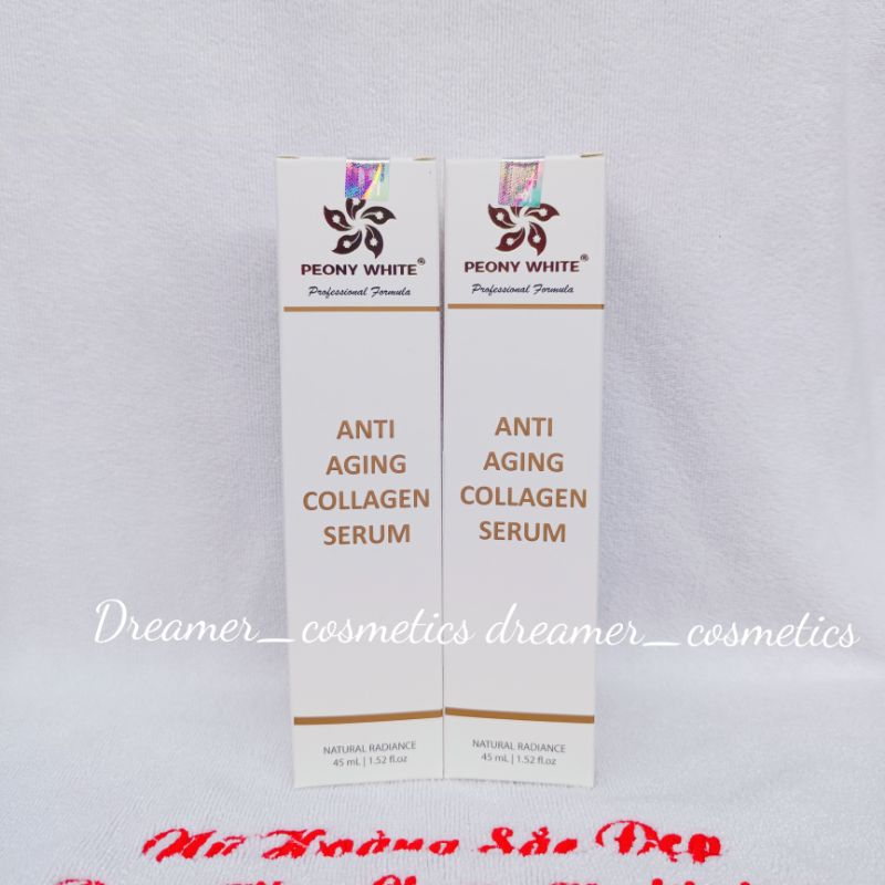 Combo 2 Tinh Chất Serum Collagen Peony White, Mờ Nám, Trắng Da, Phục Hồi Da Yếu Mỏng, Giãn Mao Mạch