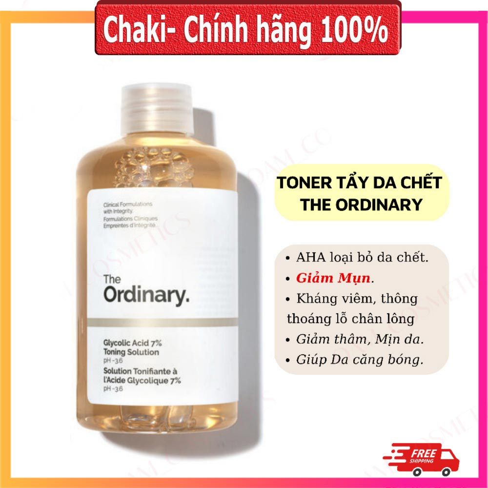 Toner The Ordinary Toner tẩy da chết glycolic acid 7% 240ml Toning Solution "OAM"