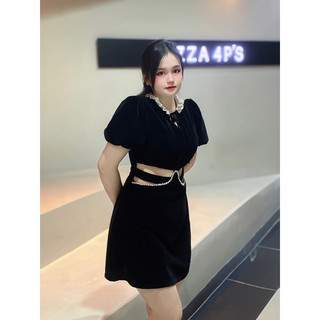 🌈BIGSIZE  ĐẦM CUT EO VIỀN CỔ VỀ THÊM MÀU🌈