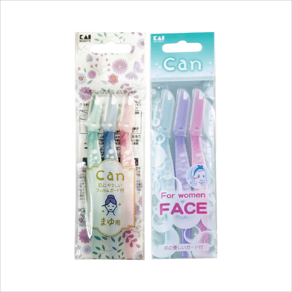 Dao Cạo Lông Mày Can Kai Eyebrow For Women Lưỡi Thép Có Màng Bảo Vệ