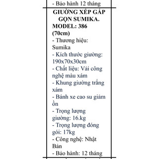 Ghế Sumika 386, BH 1 năm