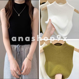 Áo len cổ lọ 3 lỗ dáng ngắn croptop ôm body sexy tôn dáng trẻ trung năng động cho nữ ANASHOP9X
