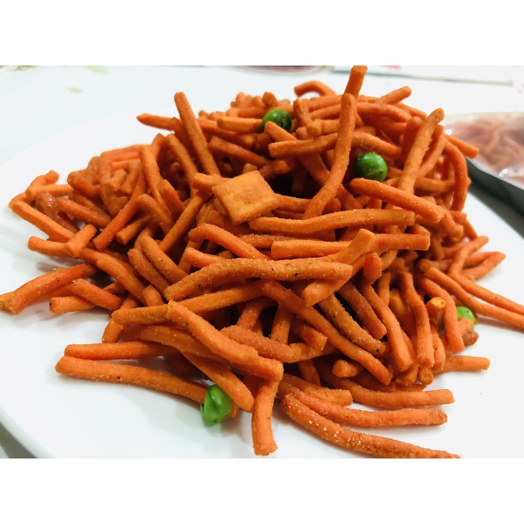 Bim bim que mix đậu Hà Lan Túi Zip 500g, món ngon tuổi thơ