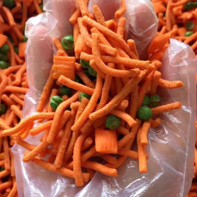 Bim bim que mix đậu Hà Lan Túi Zip 500g, món ngon tuổi thơ