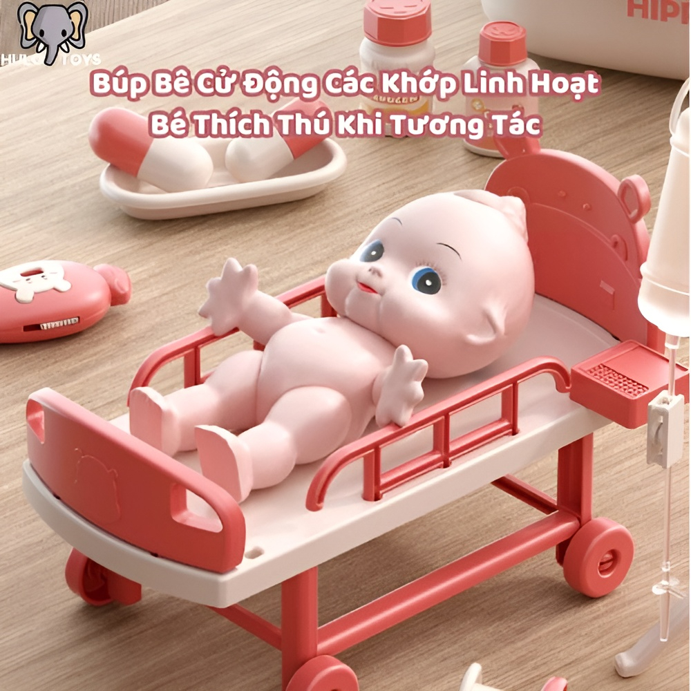 Đồ Chơi Nhập Vai Bác Sĩ Hulo Toys 66 Chi Tiết Cao Cấp, Bộ Đồ Chơi Bác Sĩ Cho Bé, Đồ Chơi Giáo Dục