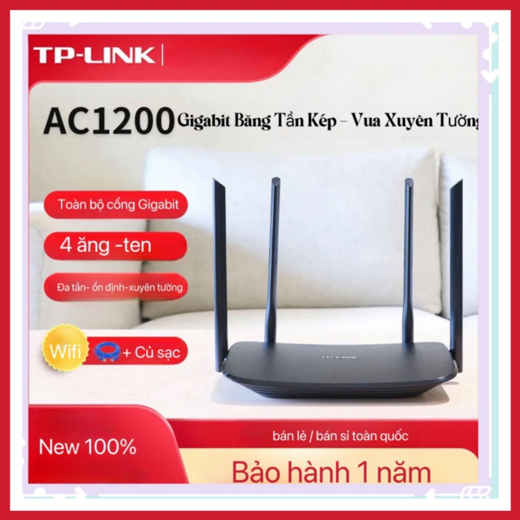 Bộ Phát Wifi TP-Link Chuẩn AC 1200Mbps, Bộ Phát Tp Link Ac 450 Mbps,Tốc Độ Chuẩn N
