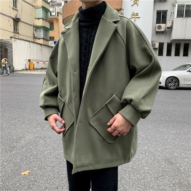 Áo khoác măng tô nam vải dạ cao cấp . áo khoáng dáng dài phong cách hàn quốc