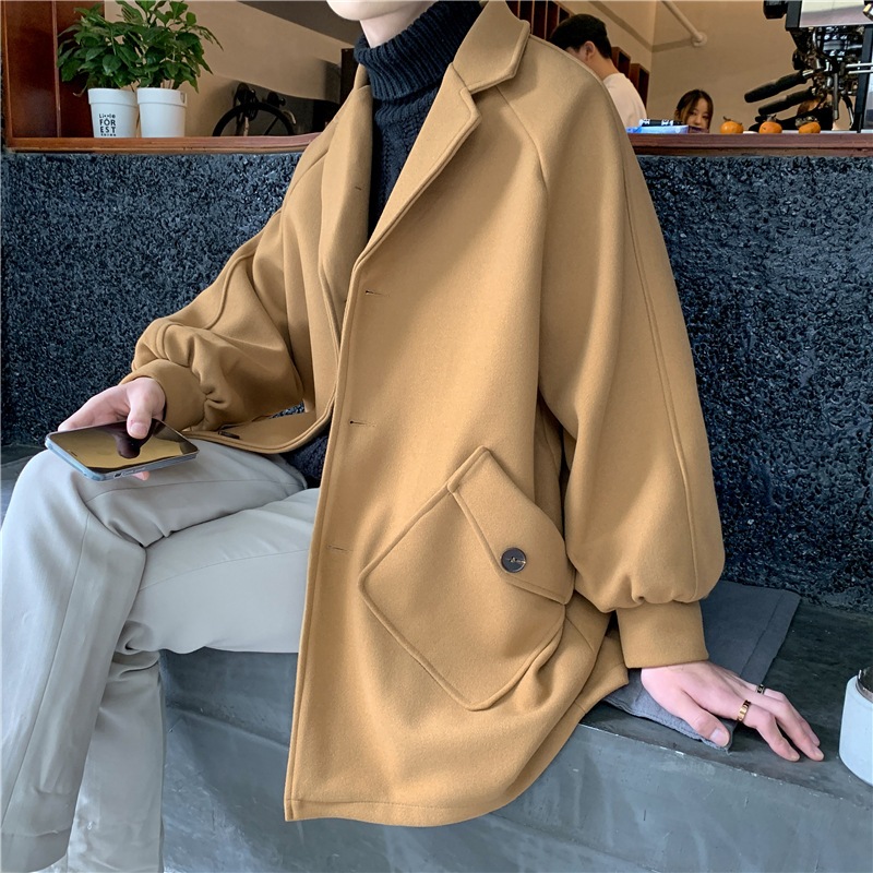 Áo khoác măng tô nam vải dạ cao cấp . áo khoáng dáng dài phong cách hàn quốc